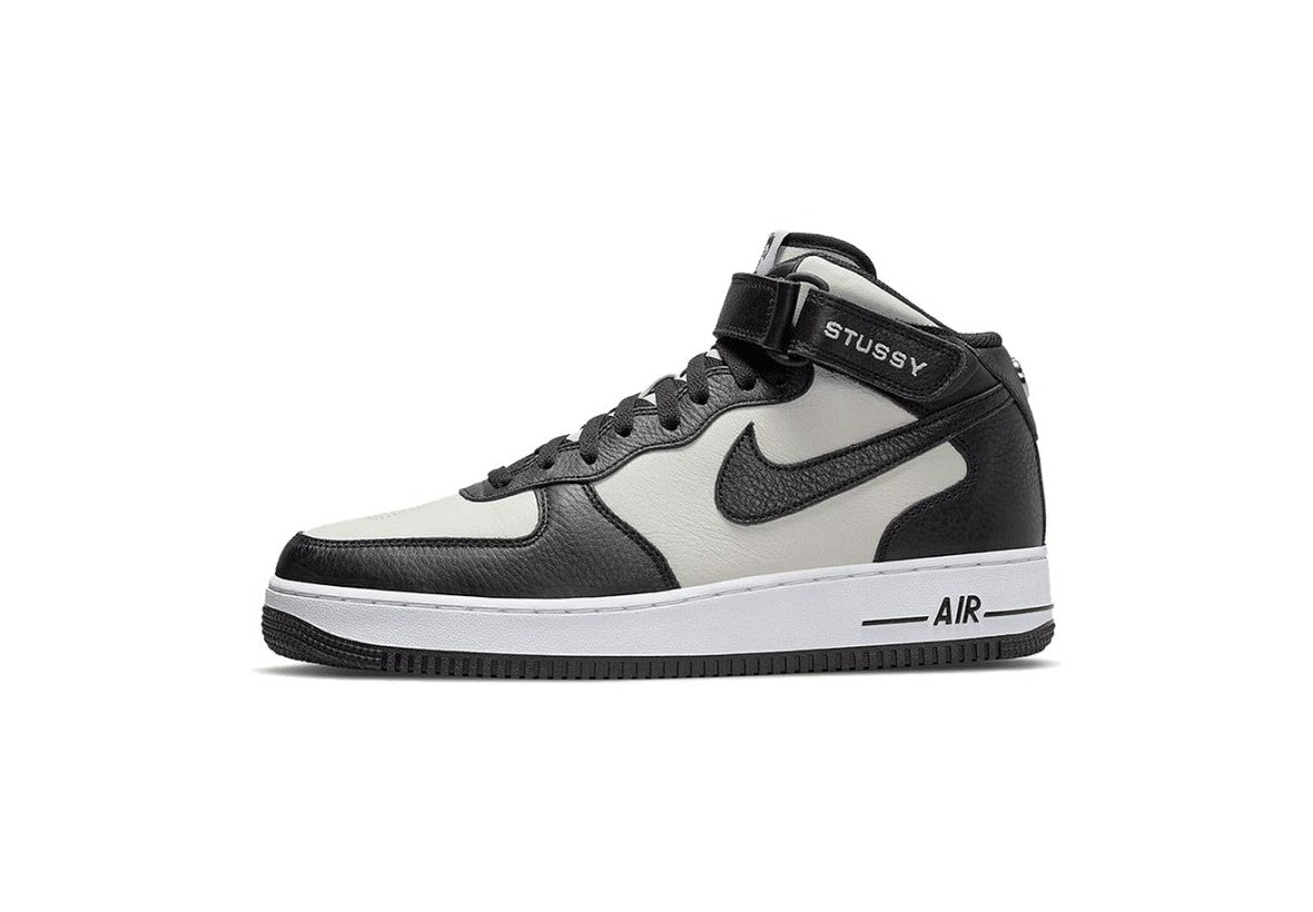 Nike Air Force 1 Mid Stussy Light Bone Black – Predict Store